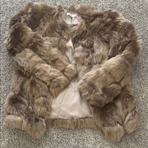 Faux fur jacket